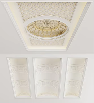 European-style ceiling 3d model