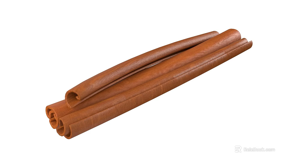 Aromatic Cinnamon Tree Producing Natural Dried Cinnamon Sticks For Spices 3d model 