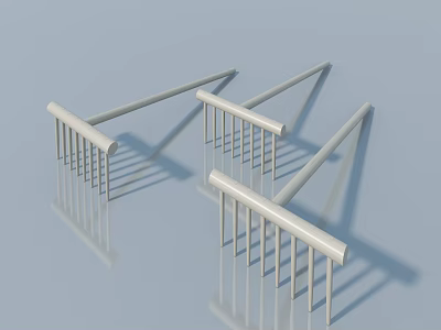 Modern White Swing Door Design With Vertical Panels And Frames For Interior Use 3d model