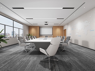 Modern Conference Room 3d model