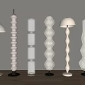 Modern floor lamp floor lamp cream wind floor lamp gourd string floor lamp grass skirt floor lamp bedroom floor lamp bedside floor lamp atmosphere lamp 3d model