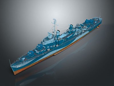 Modern Warship Ship Warship 3d model