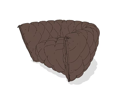 Single sofa 3d model