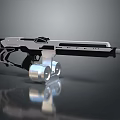 Futuristic Sci Fi Weapon With Sleek Metallic Design And Advanced Structural Details 3d model