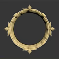Shiny Golden Crown Headwear With Intricate Decorative Design And Colorful Gems