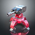 laser tower turret turntable sci-fi tower defense game tower defense sci-fi turret game turret game turret 3d model