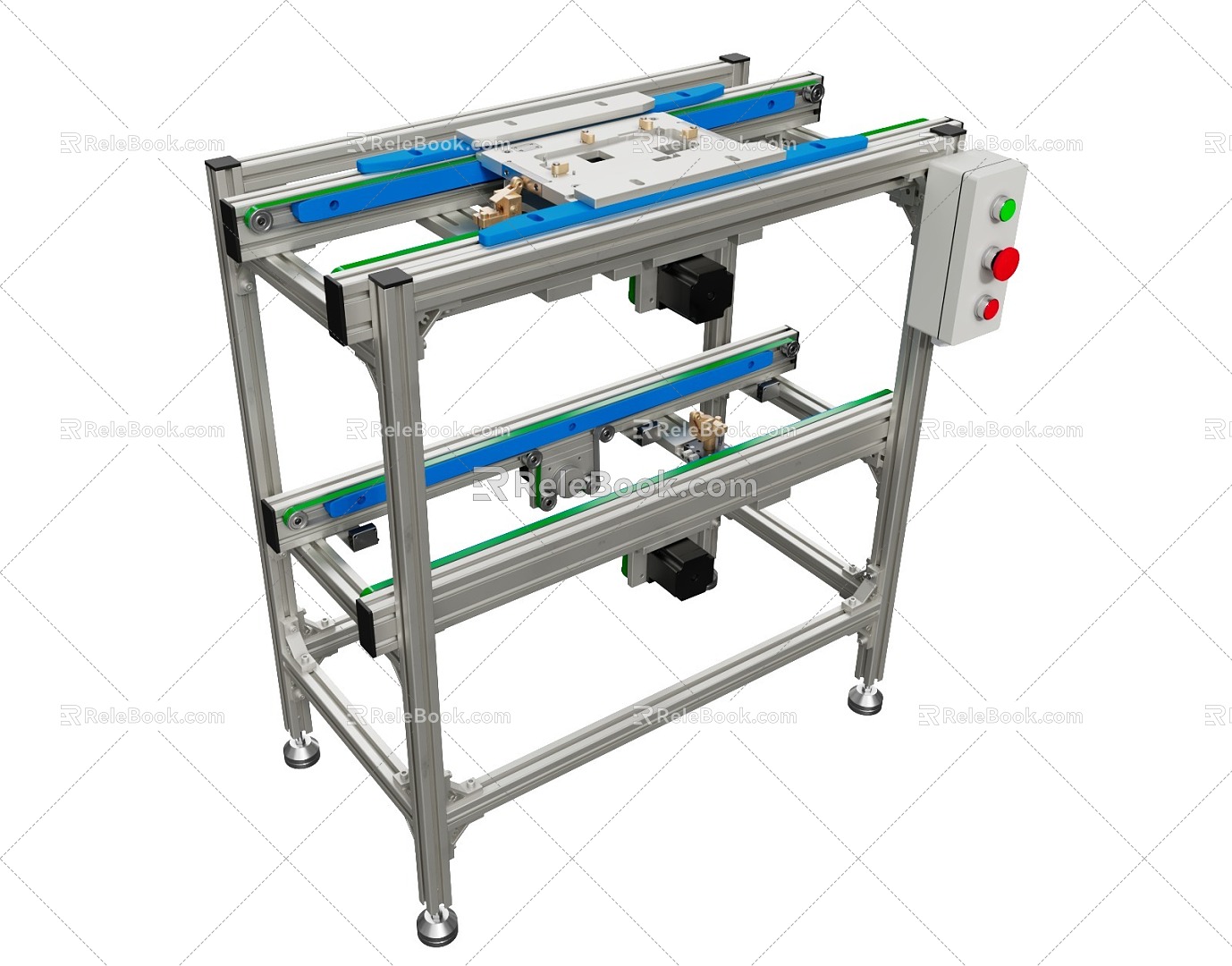 Tooling Conveyor Conveyor Line Automatic Assembly Production Line Industrial Equipment 3d model