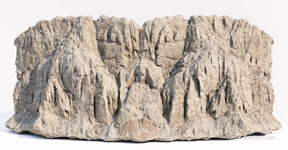 Natural Stone and Wood Material with Rustic Organic Texture for Interior Design 3d model 