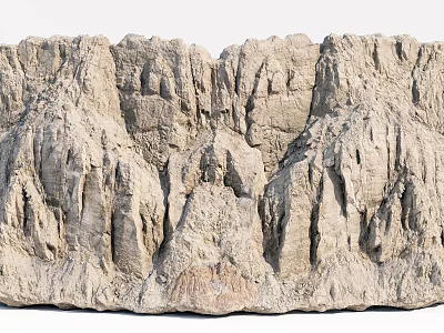Natural Stone and Wood Material with Rustic Organic Texture for Interior Design 3d model