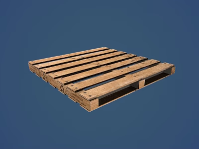 High Quality Industrial Equipment Wooden Pallet For Logistics Storage And Transportation 3d model