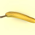Ripe Yellow Banana With Brown Spots Healthy Natural Fresh Fruit Snack Option