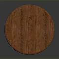 Round Dining Table With Wooden Tabletop And White Central Pedestal Curved Feet