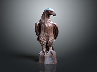 Eagle Large Eagle Owl Raptor Falcon Bird Animal Game Animal 3d model