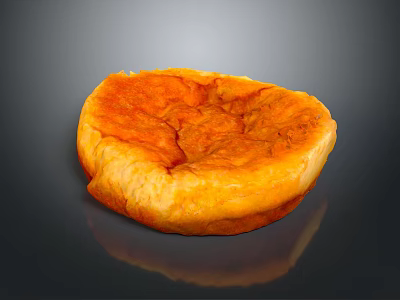 Golden Round Baked Pastry With Crusty Surface And Delicious Texture 3d model