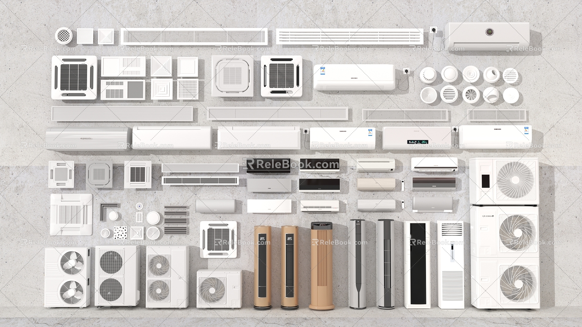 Air conditioning 3d model