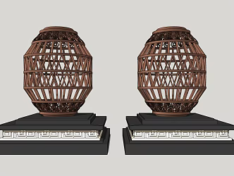 New Chinese Landscape Lights Outdoor Lights 3d model