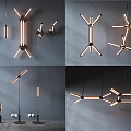 Modern lamp combination 3d model