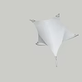 White Tensile Membrane Structure With Modern Geometric Design And Support Components