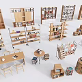 Various Bookcases With Open Shelves Multiple Layers Different Shapes And Home Furniture