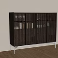 Modern Italian Sideboard Poliform Code Hallway Cabinet Multi-function 3d model