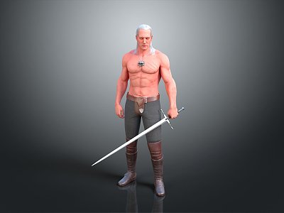 Western Samurai Western Warrior Western Hero Western Warrior Knight Hero Ancient Warrior Paladin 3d model