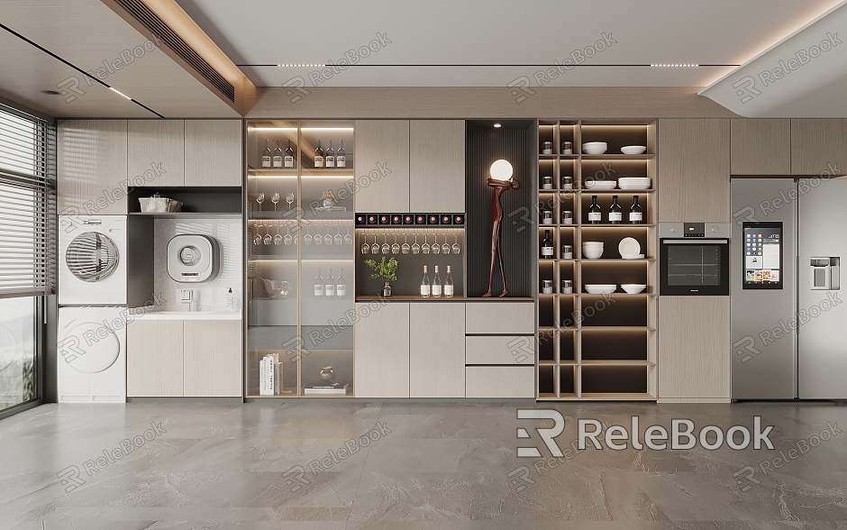 Modern Wine Cabinet model