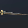 Ancient Sword Cold Weapon Warring States Long Sword Bronze Sword Weapon Ancient Weapon 3d model