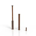 Wooden Decorative Columns With Various Heights And Classic Design Features