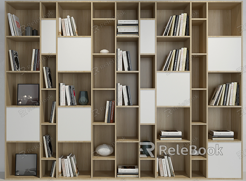 Modern bookcase bookcase decorative cabinet combination model