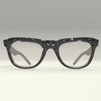 Daily Necessities Black Frame Sunglasses With Gray Lenses And Hollow Out Design 3d model Daily Necessities Black Frame Sunglasses With Gray Lenses And Hollow Out Design 3d model