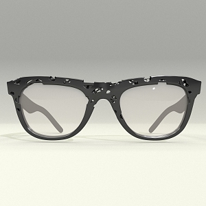 Glasses hollow glasses frame design 3d model