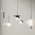 Modern Pendant Lights With Various Shapes And Designs Hanging In Contemporary Interior