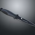 CONDOR Outdoor Survival Knife With Black Gray Handle And Serrated Blade