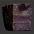 Natural Wood Stone With Pink Red Surface And Natural Textured Structure