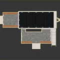 Practical Household Storage System With Platform Staircase And Railing
