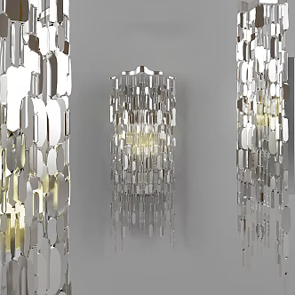 Modern Wall Lamp Italian Wall Lamp Metal Wall Lamp Sequin Wall Lamp Metal Sheet Wall Lamp Decorative Wall Lamp Metal Curtain Wall Lamp 3d model