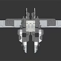Shiny Silver Metal Mechanical Component With Complex Structure And Connecting Platforms