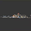 Miniature Garbage Dump Scene Model With Scattered Trash Bags Debris And Small Items