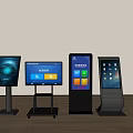 Modern All in One Machines with Various Floor Stands and Interactive Screens
