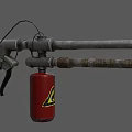 modern flamethrower 3d model