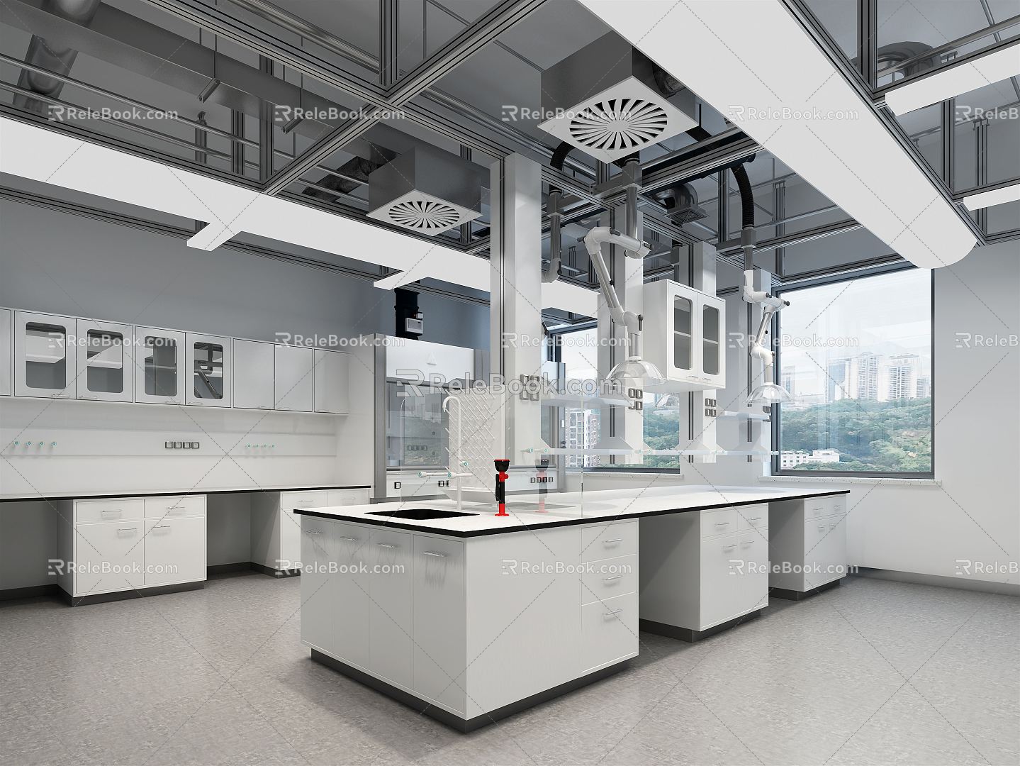 Modern Laboratory 3d model