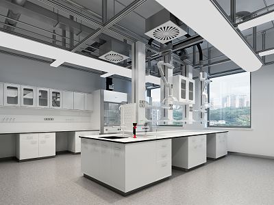 Modern Laboratory 3d model