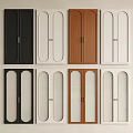 Modern Wardrobe Doors in Various Colors with Glass and Wooden Panel Designs
