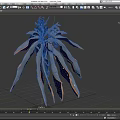 Game Movie Character With Mechanical Winged Metallic Armor And Red Glowing Accents