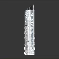 Modern Skyscraper 3D Model With Glass Facade And Complex Architectural Design 3d model