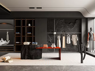 Modern Clothing Store 3d model