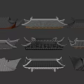 Traditional Chinese Architecture Roof Components With Various Styles And Structural Details