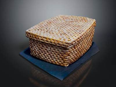 Handwoven Storage Box With Natural Material For Home Decor And Organization 3d model