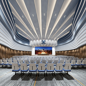 Modern Conference Hall Multi-function Hall 3d model