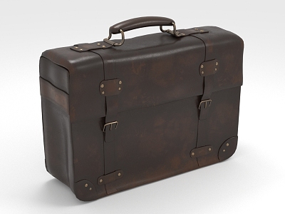 Suitcase Luggage briefcase 3d model